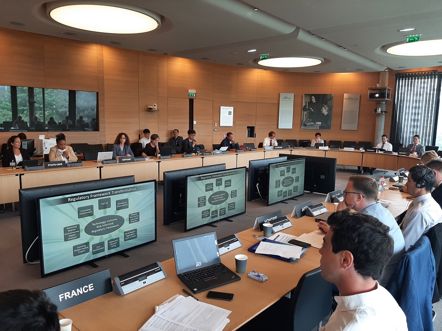 reunion del comite de actividades reguladoras nucleares en paris