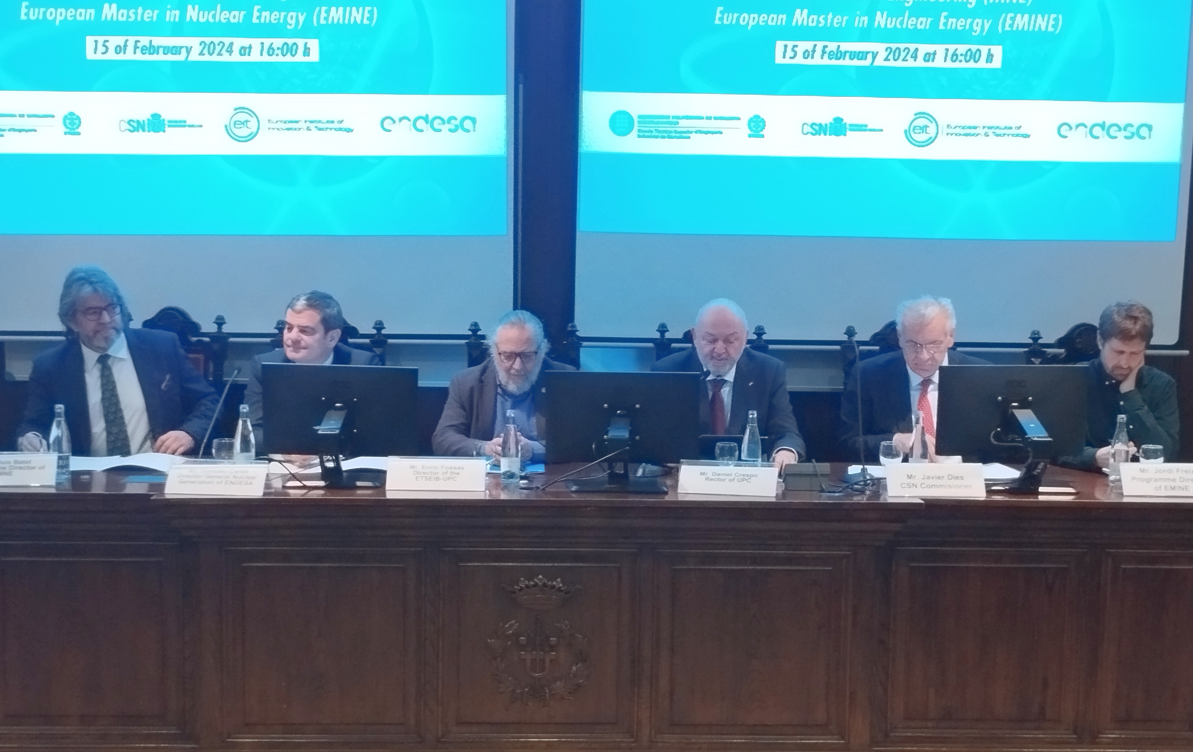 El CSN participa en el acto de apertura de la XIII edición del Máster en Ingeniería Nuclear y el European Master in Nuclear Energy