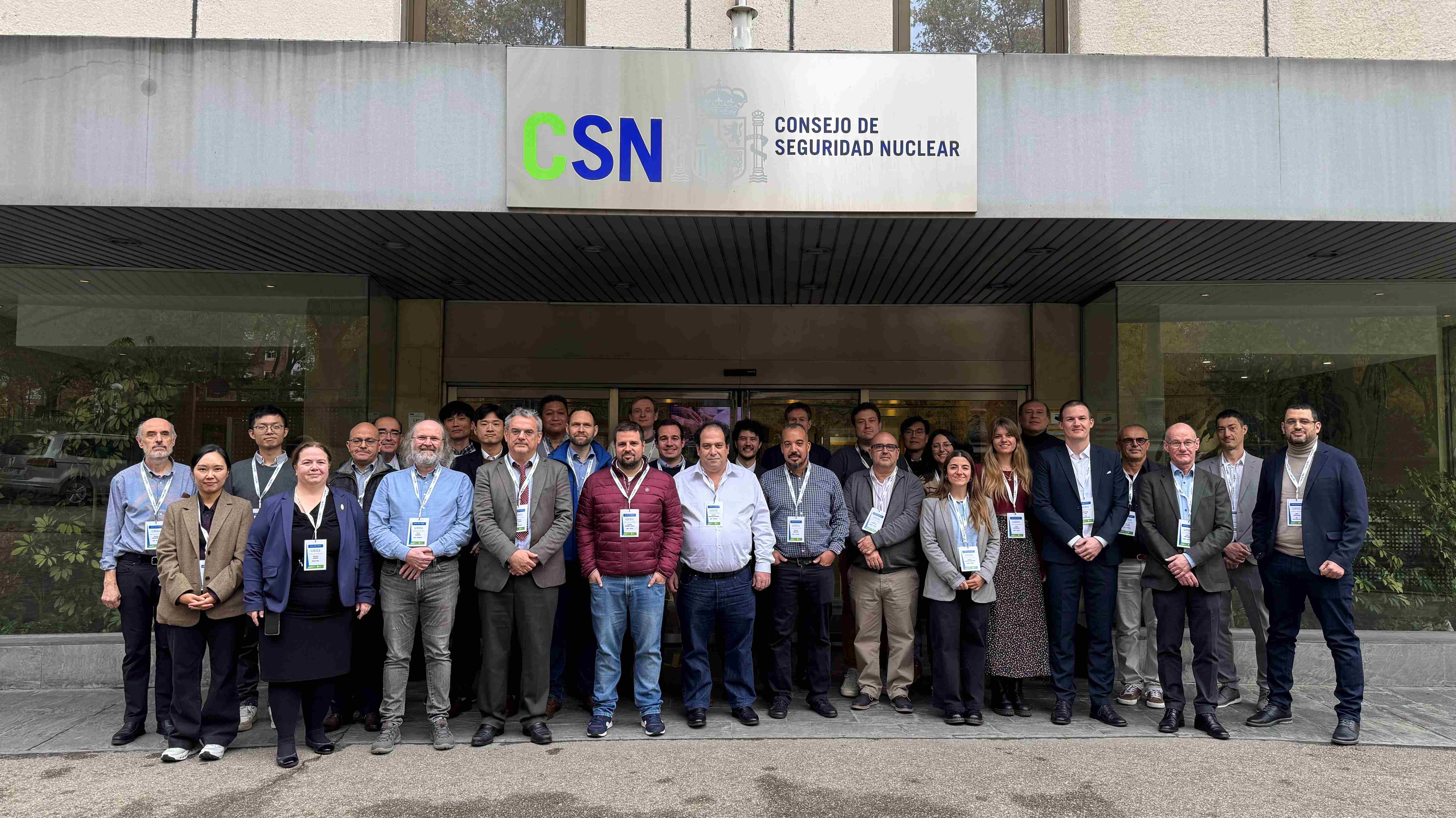 Foto de grupo de la reunión del proyecto PANDA en el CSN