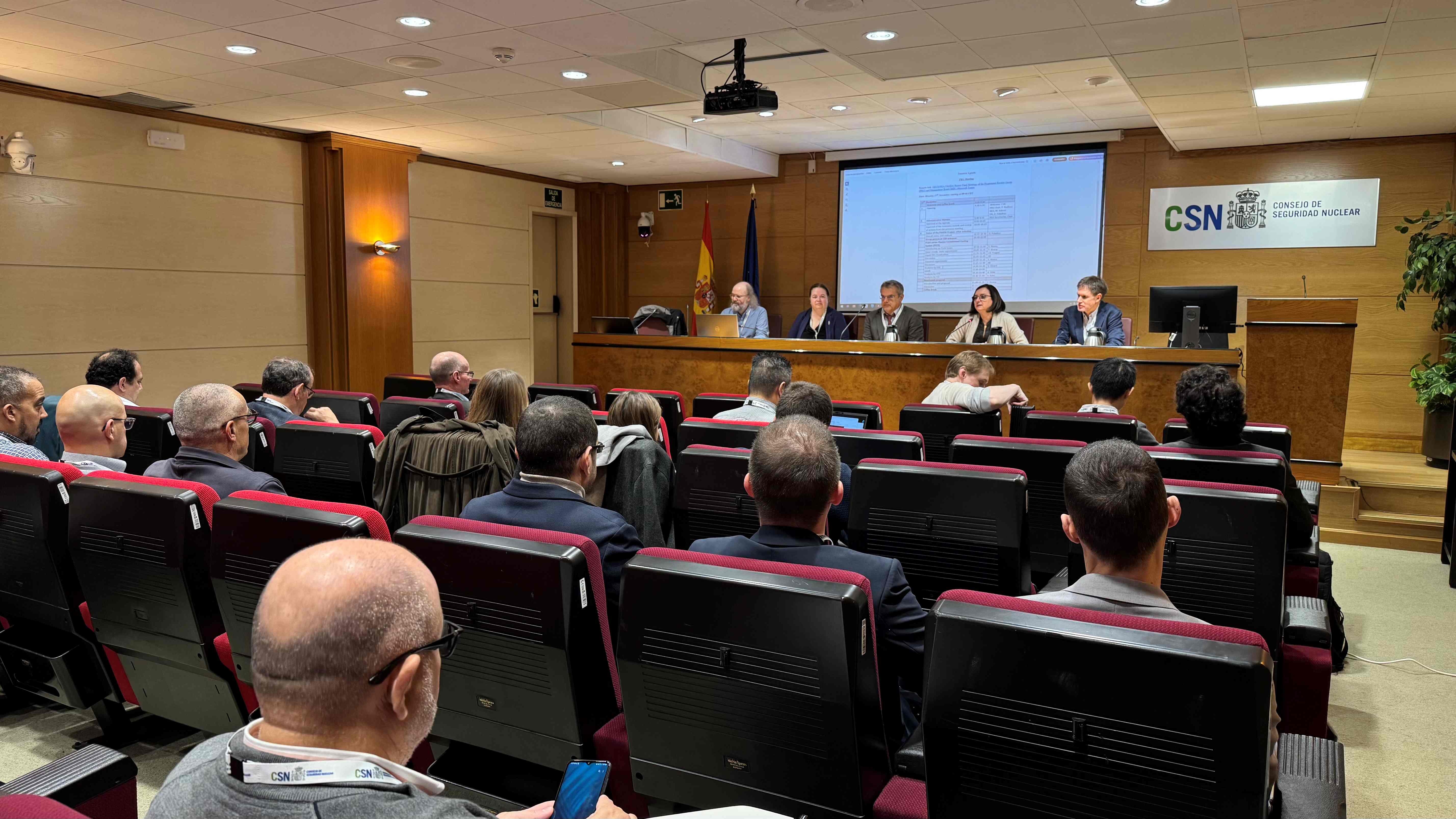 Apertura reunión final del proyecto PANDA en el CSN Apertura jorandas proyecto PANDA de la NEA en el CSN