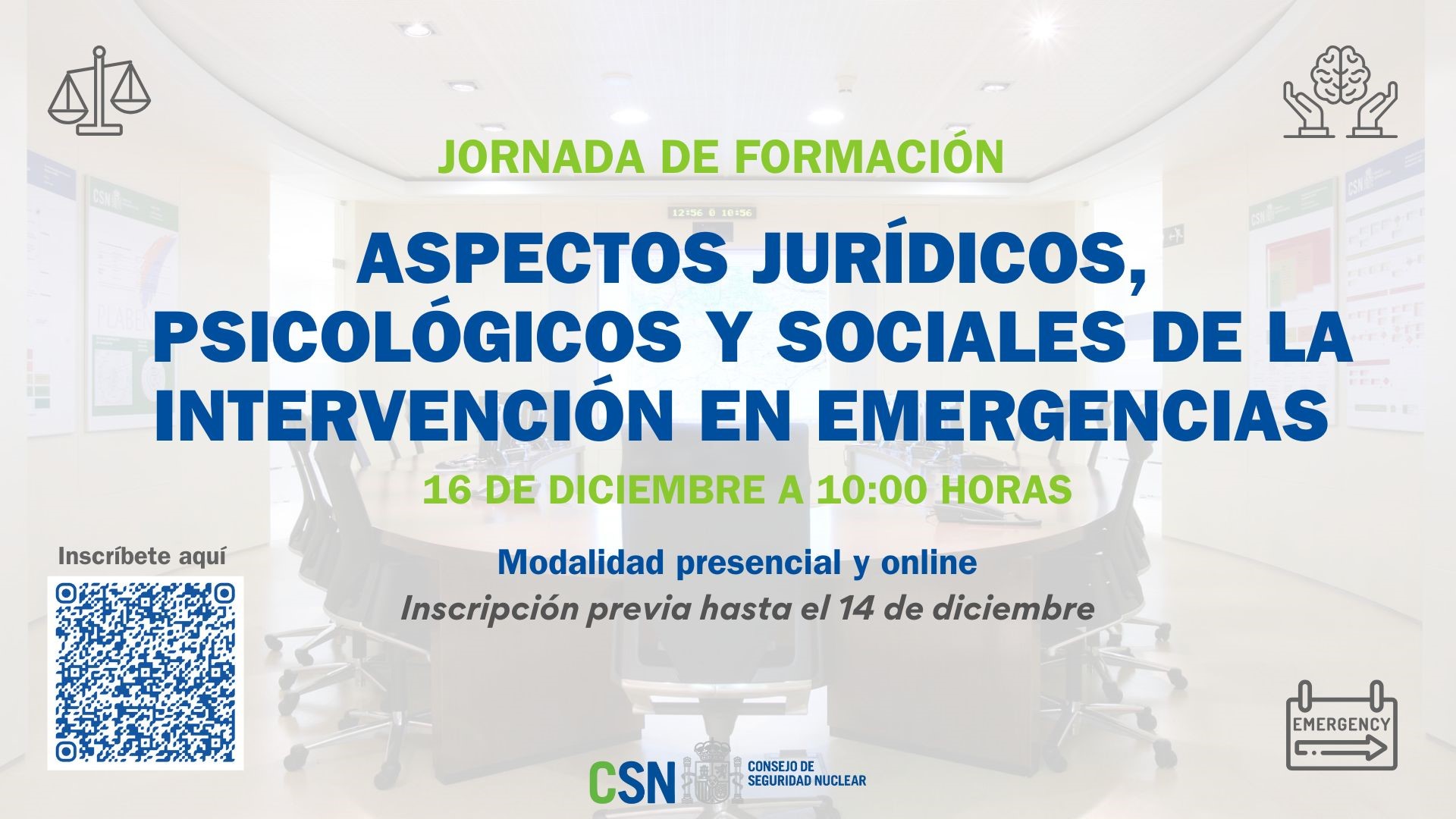 Cartel jornada Emergencias CSN 2025