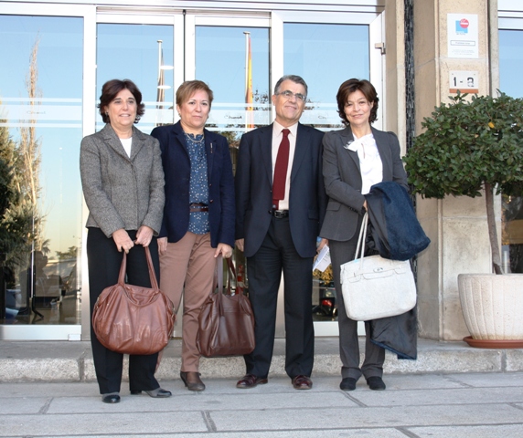 Carmen Martínez Ten junto a Cayetano López, Mª Luisa España y Carmen Amela