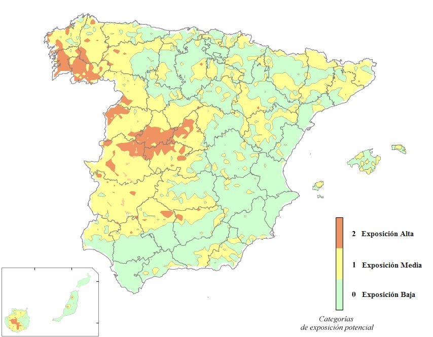 ¿Es peligroso vivir cerca de Ucrania o en sus alrededores? Mapa-radon